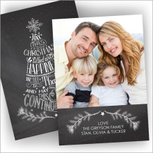 Chalkboard Tree Photocard