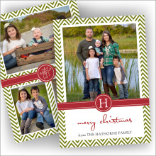 Green Initial Gift Photocard