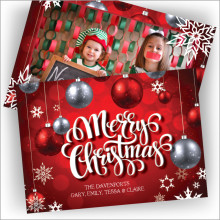 Christmas Bulbs Photocard