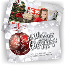 Glistening Christmas Photocard