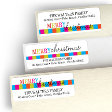 Playful Christmas Address Label