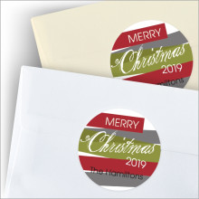 Merry Christmas Stripes Seals