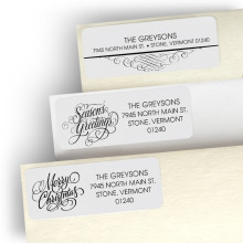 Christmas Greetings Address Label
