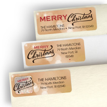 Merry Christmas Baby Address Label