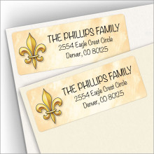 Fleur De Lis Address Labels