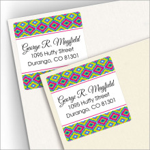 Moroccan 2 Square Address Labels