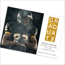Graduate Shimmer Banner Invitation