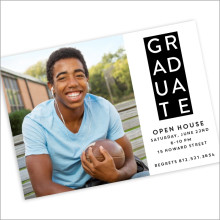 Graduate Banner Photo Card Invitation