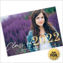 Class Of…Foil Photo Card