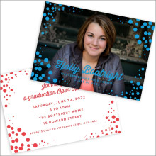 Bubbles Photo Card Invitation