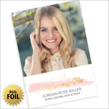 Class Of…Brushstroke (with foil) Announcement