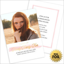 Class of...Brushstroke (with foil) Invitation