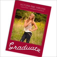 Bold Graduate Photocard