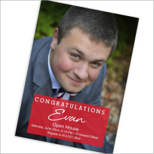 Congratulations Photo Card Invitation