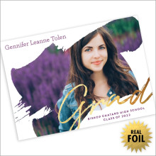 Swirl Graduation Photocard