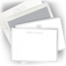 Wide Silver Metallic Bordered CRC