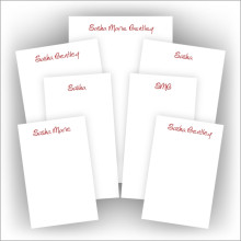 Desk Memo Pad Set - White