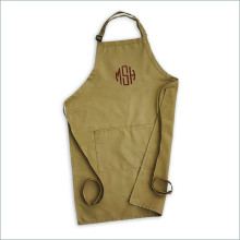 Men's Apron - Tan with Monogram