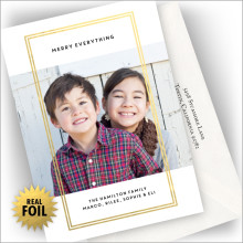 Double Margin Holiday Photocard