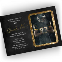 All That Glitters Frame Graduation Invitation