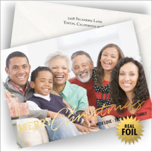 Wayward Christmas Wtih Foil Holiday Photocard