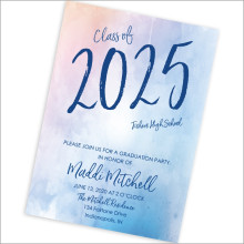 Watercolor Wash Graduation Invitations