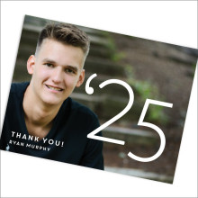 Big Grad Year Folded Thank You Note