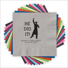 He Did it!  - Letterpress Napkins