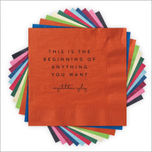 Beginning...Grad - Letterpress Napkins
