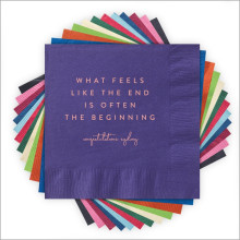 Often The Beginning... - Letterpress Napkins
