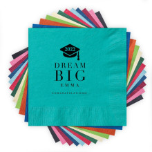 Dream Big Grad Cap - Letterpress Napkins