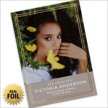 That Border Foil Graduation Announcement