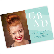Bold Grad Graduation Announcement