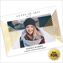 Duplicity Foil Graduation Announcement