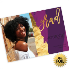 Kiss the Sky Foil Graduation Announcement