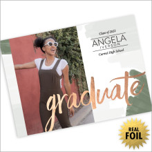 Hue Tint Tone Foil Graduation Announcement