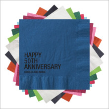 Bold Print Cocktail Napkins