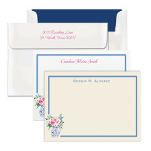 Chinoiserie Vase Correspondence Cards