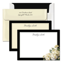 Midnight Hydrangea Correspondence Cards