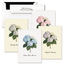 Hydrangea Botanical Fold Notes