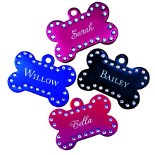 Colorful Rhinestone Pet Tag