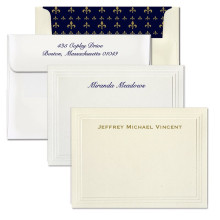 Triple Beveled Bordered Correspondence Cards