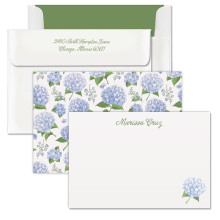 Blue Hydrangea Correspondence Cards