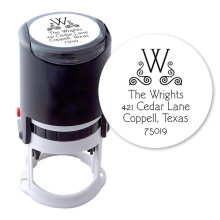 Scrolling Initial Round Stamper