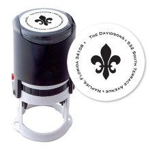 Fleur De Lis Round Stamper