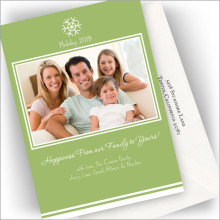 Green Frame Holiday Cards