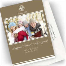Brown Frame Holiday Cards