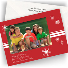 Merry Snowflakes Photo Cards