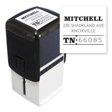 Bold Name Square Stamper