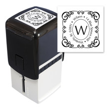 Flourish Border Square Stamper